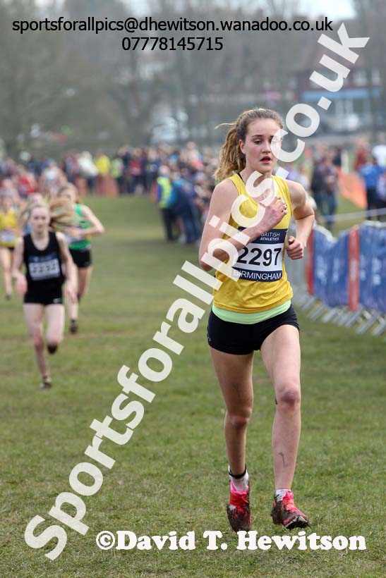 Womens under-17s 2016 Inter Counties Cross Country Champs. and Cross Challenge Final, Cofton Park, Birmingham. Photo: David T. Hewitson/Sports for All Pics